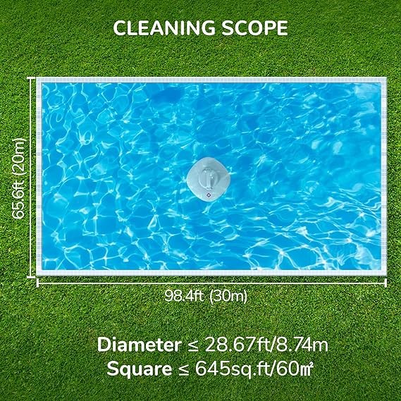 Grennix Cordless Pool Vacuum Above Ground Pool & Inground – Scratch & Dent