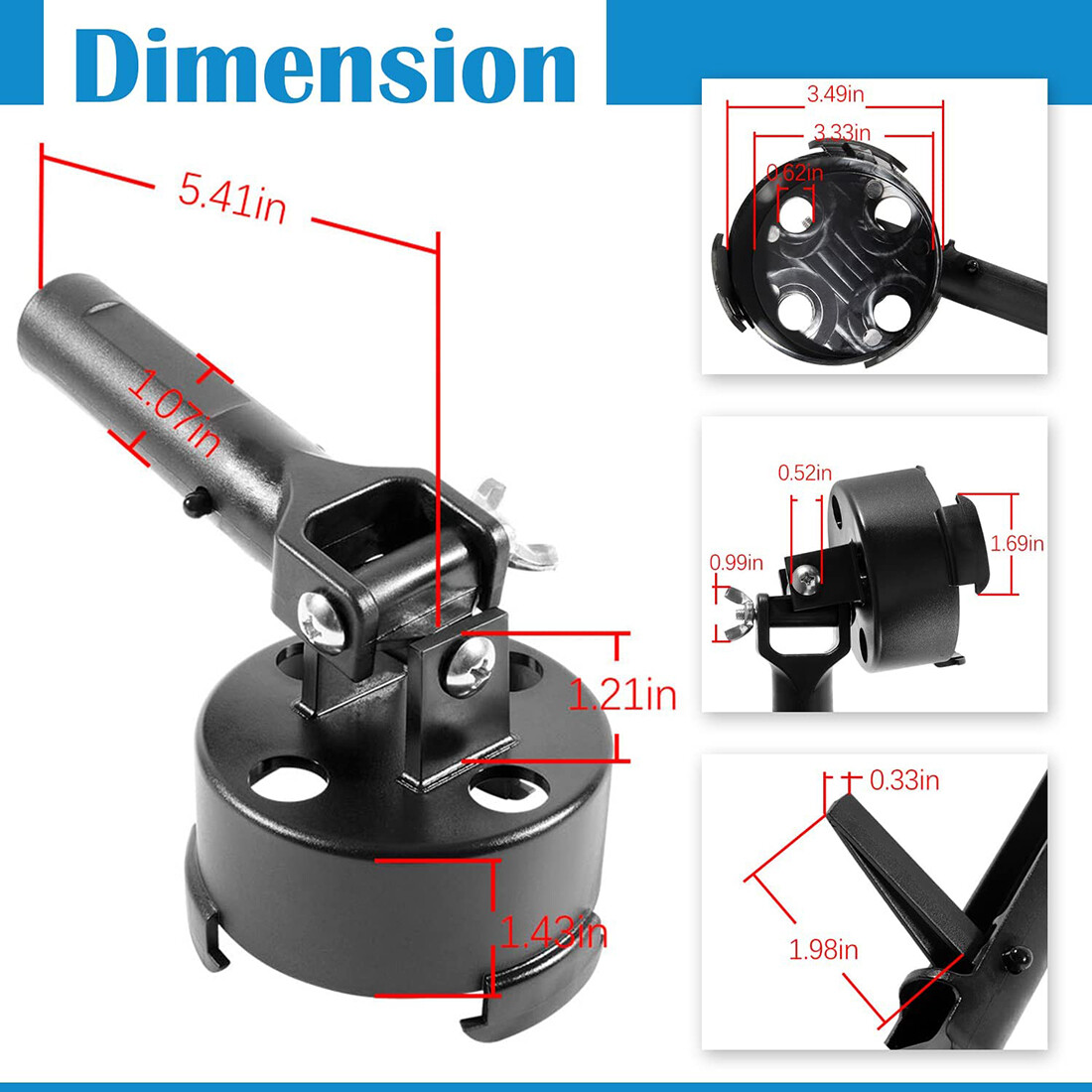 for Paramount PCC2000 Large Pop Up Plastic Head Nozzle PV3 Tool 004-552-5440-00