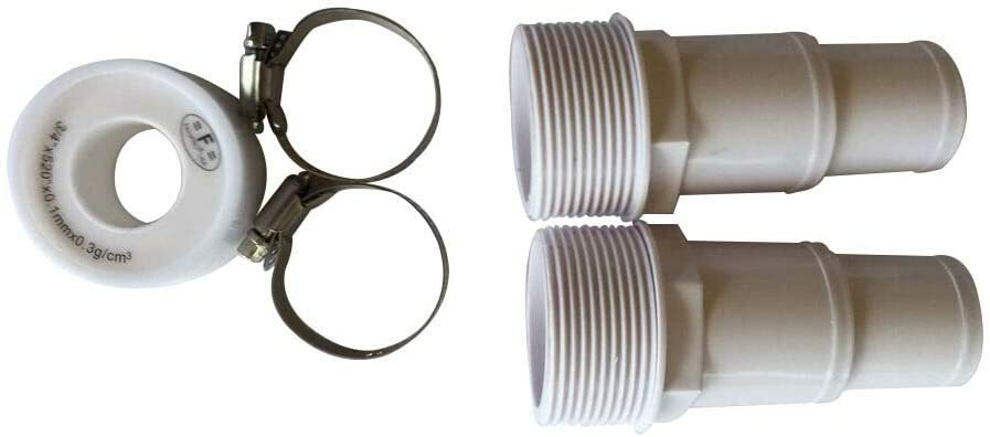 FibroPool Professional 1 1/2&Prime; Pool Filter Hose Replacement Kit 2×3 Feet – 2 pack