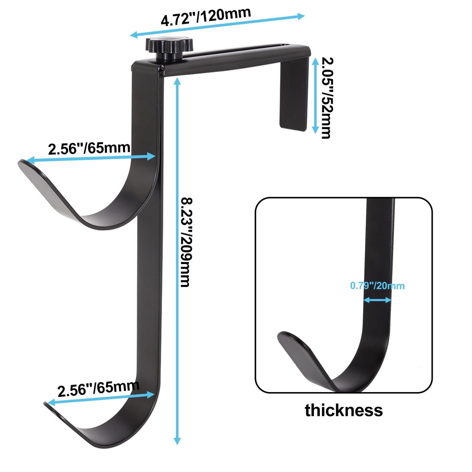 2pcs Pool Pole Hooks, Adjustable Thickened Panel Pool Fence Equipment Hooks M…