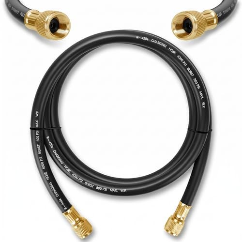 2026 Upgraded HV1-3/8&Prime; HVAC Vacuum Hose,Standard 3/8&Prime;×3/8&Prime; Flare Fittings,6