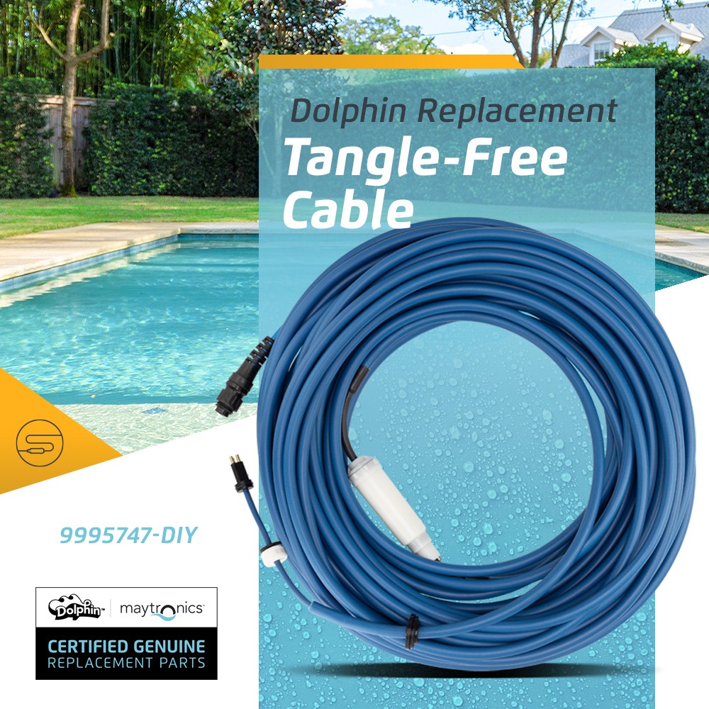 Durable 78 FT Blue Cable with Swivel for Tangle-Free Operation