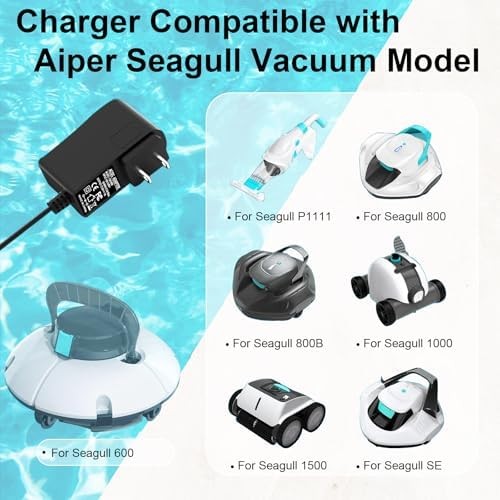 12.6V Charger for Aiper Seagull Pool Vacuum Compatible with aiper Pool Cleaner 6