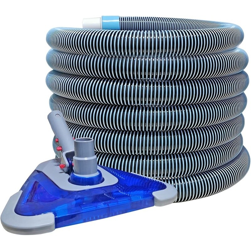 Heavy Duty Pool Vacuum Hose W/ Weighted Triangular Head Inground Pools New