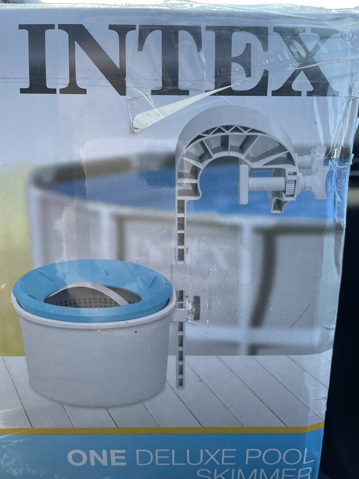 Intex Swimming Pool Deluxe Surface Skimmer Wall Mount Basket Above Ground Debris