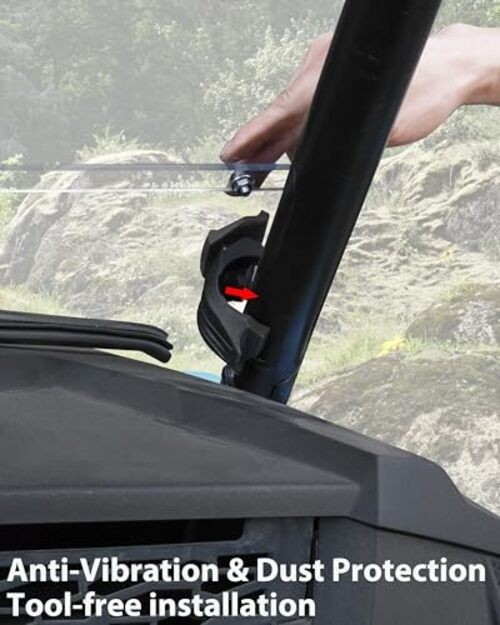 Lock & Ride Windshield Clamp Kit for Polaris RZR XP 1000/XP4 1000/XP