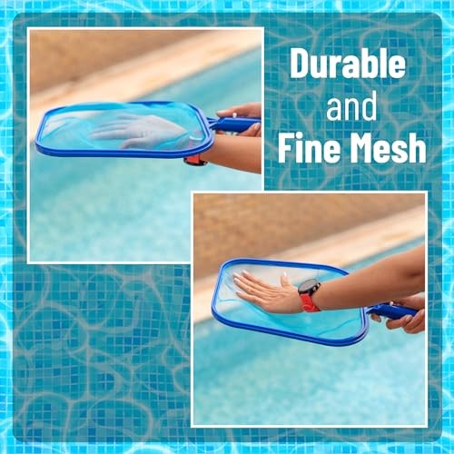 – Pool Skimmer Net, Pool Net, Pool Nets for Cleaning, Pool Skimmer, Sky Blue
