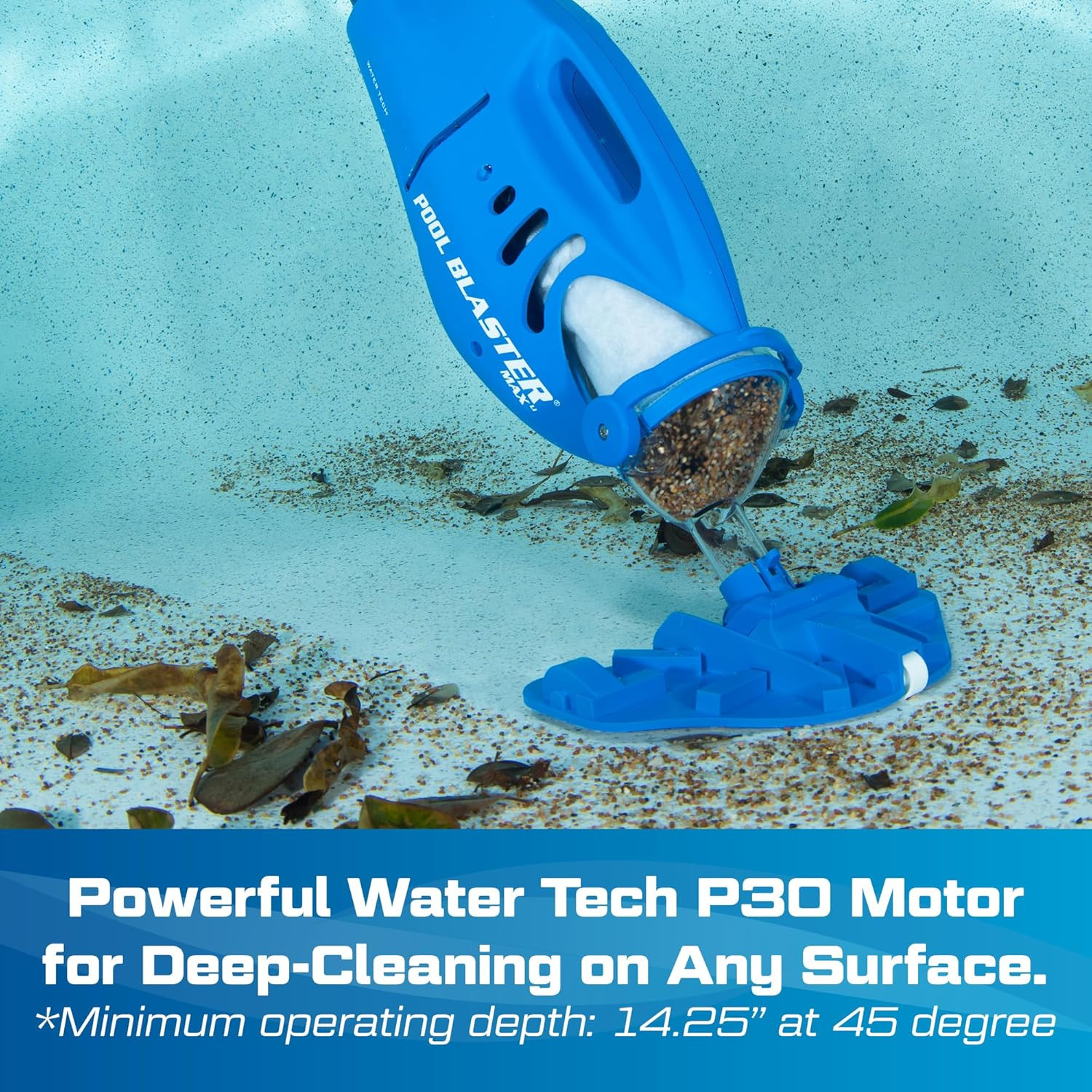 Max Cordless Pool Vacuum for Deep Cleaning & Strong Suction, Handheld Rechargeab