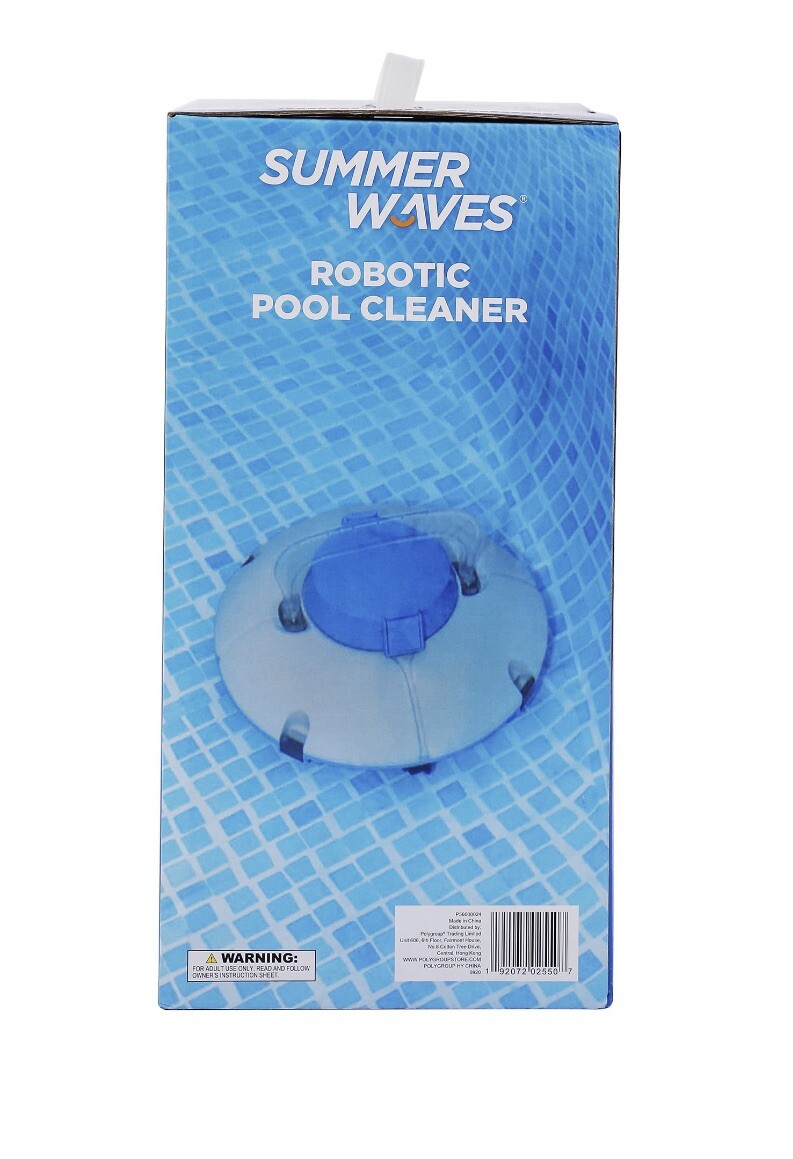 Summer Waves Robotic Cordless Rechargeable Swimming Pool Vacuum Cleaner System