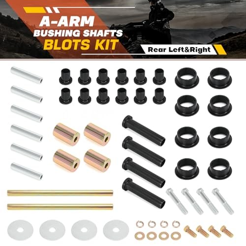 Rear Left and Right A-Arm Bushing Shafts Kit Replacement for Polaris Sportsman