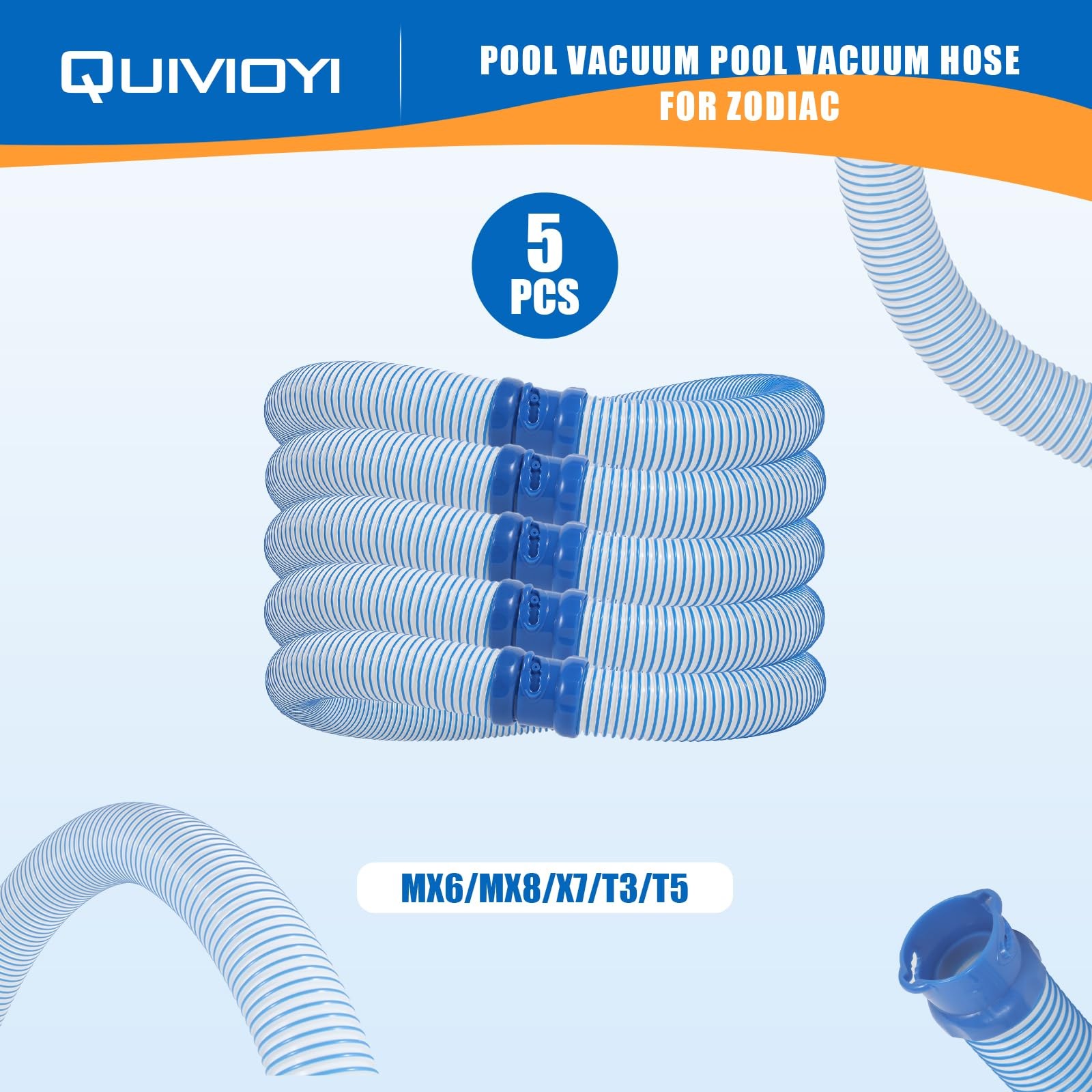 Pool Cleaner Hose for Zodiac MX6 MX8 39 Inch Twist Lock Pool Vacuum Hose Warr…