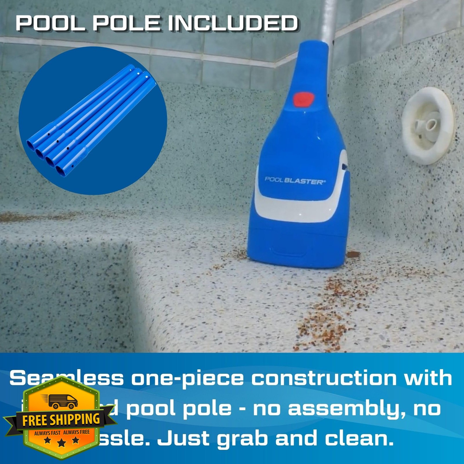 NEW 2026 Pool Blaster Aqua Broom Recharge G2 – Cordless Spa and Hot Tub Vacuu…