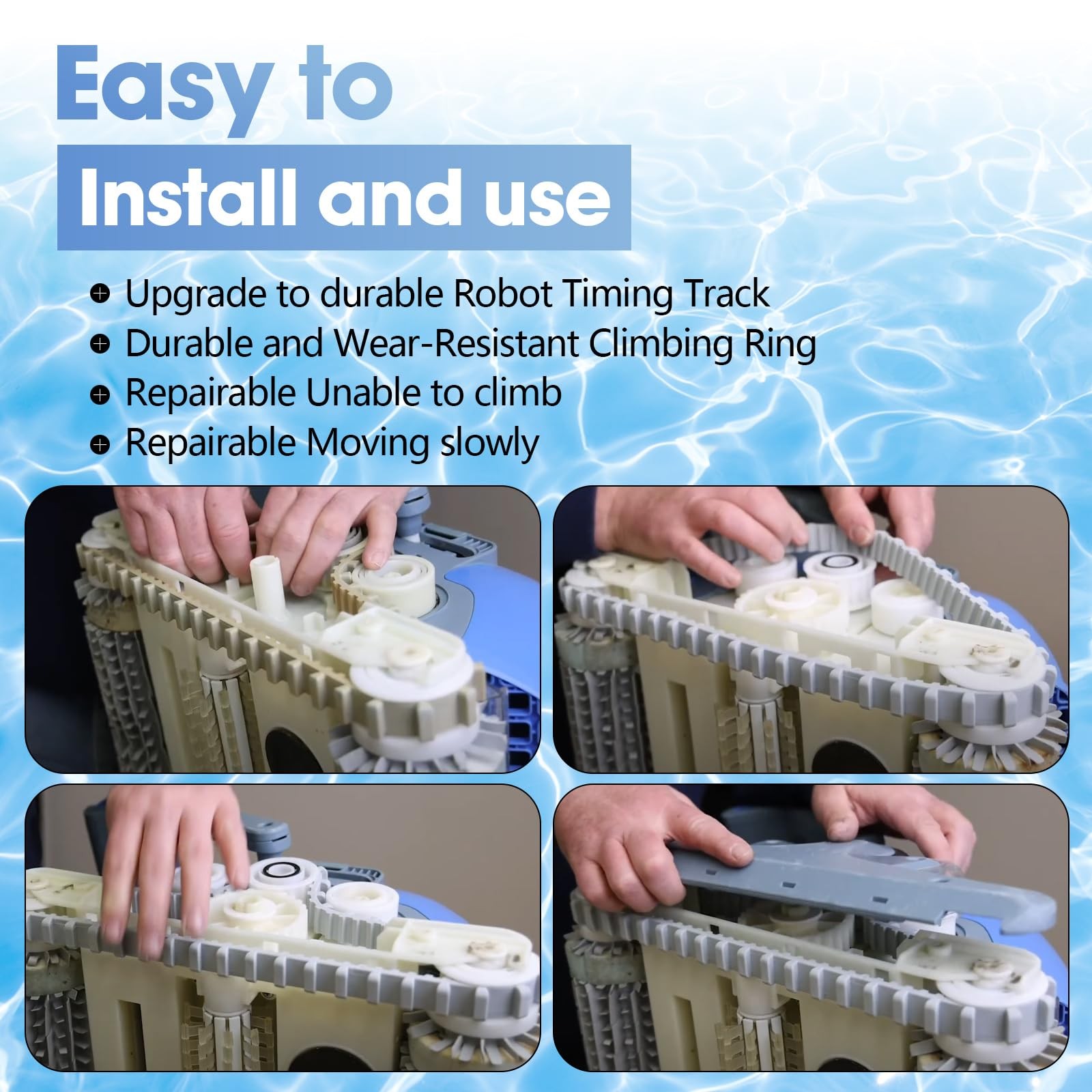 Pokin Pool Cleaner Accessories, The Climbing Ring Replacement Grey / White