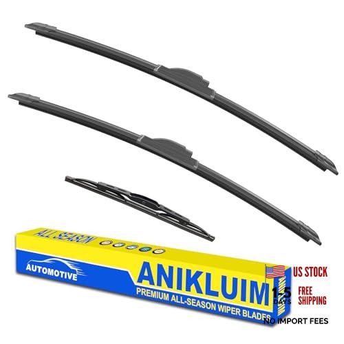 13&Prime;+ 13&Prime; Wiper Blades with 17&Prime; Rear Wiper Blades Set Replacement for 1997