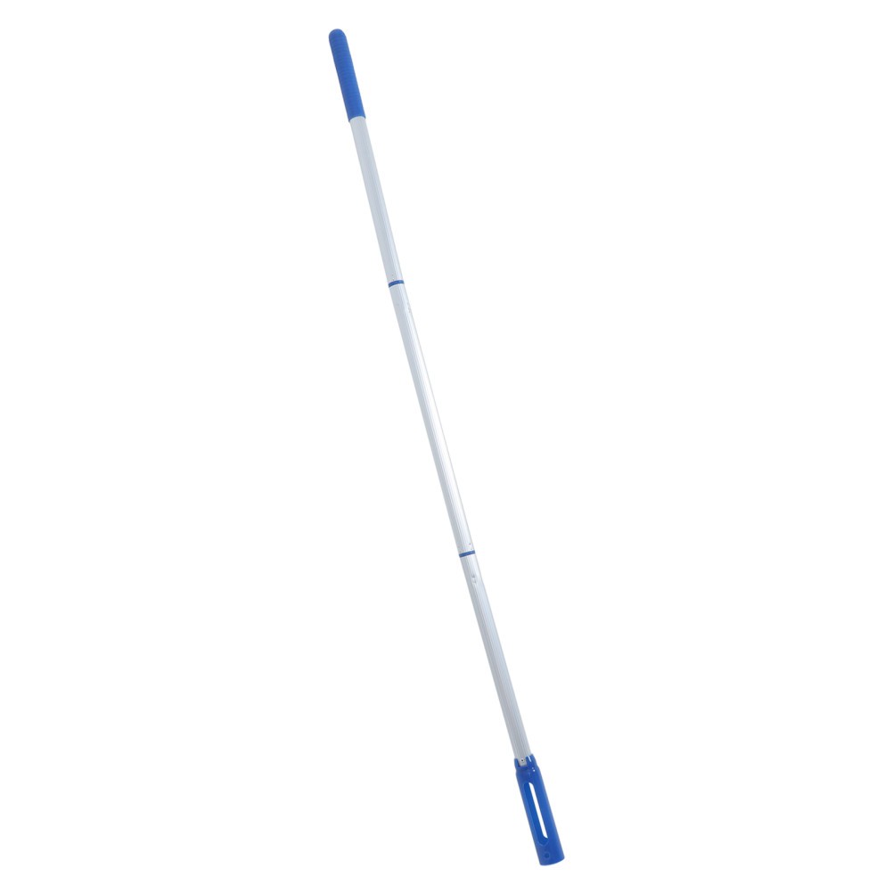 Blue Adjustable Aluminum Pool Pole Detachable Telescopic 3-Section Cleaning Tool