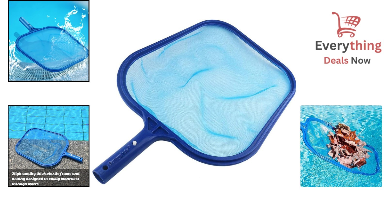Pro-Level Pool Skimmer Net 17.5×11.8in – Efficient Debris Cleanup for Homeowners
