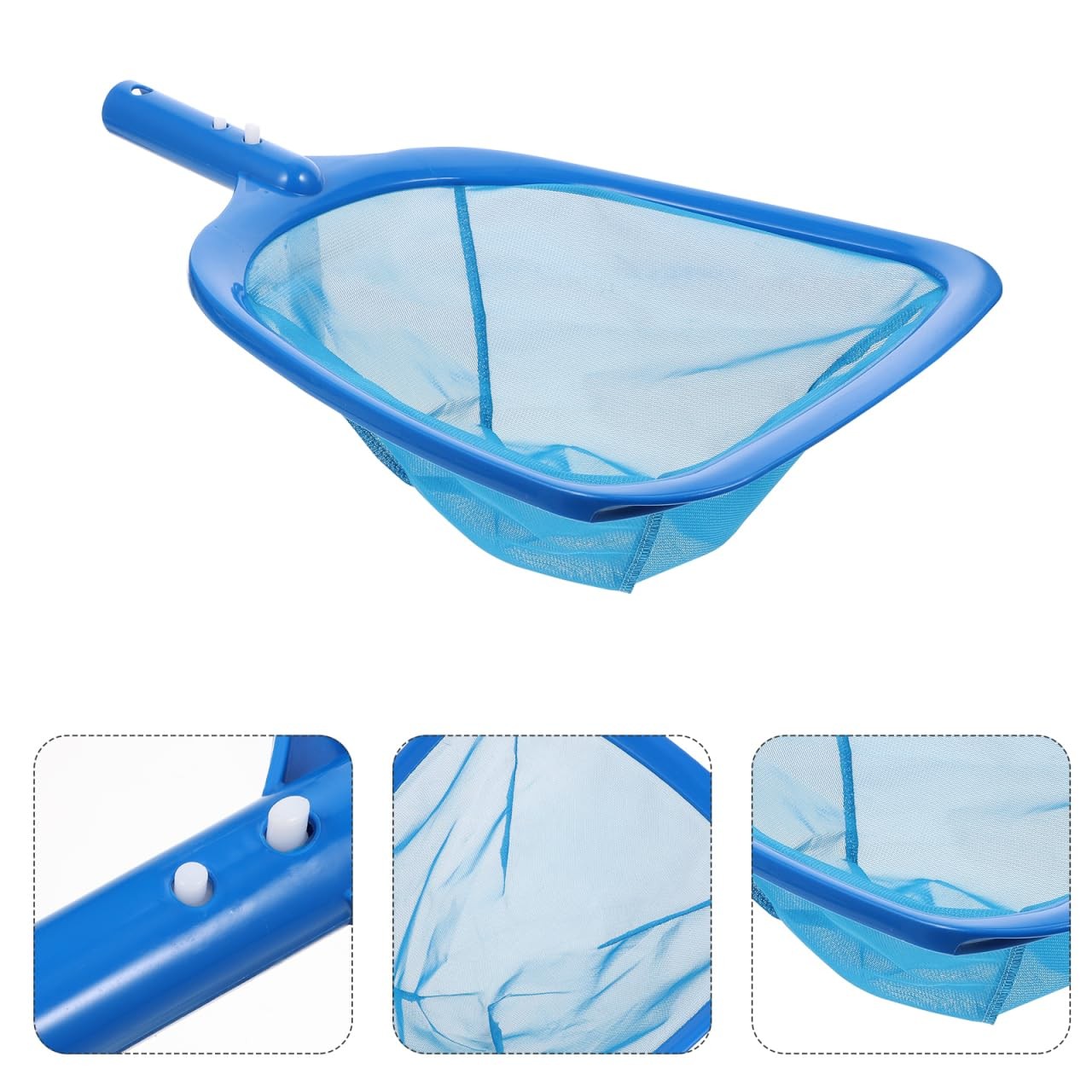 Pool Skimmer Net – Heavy Duty Deep Bag Leaf Rake with Fine Mesh, Professional…