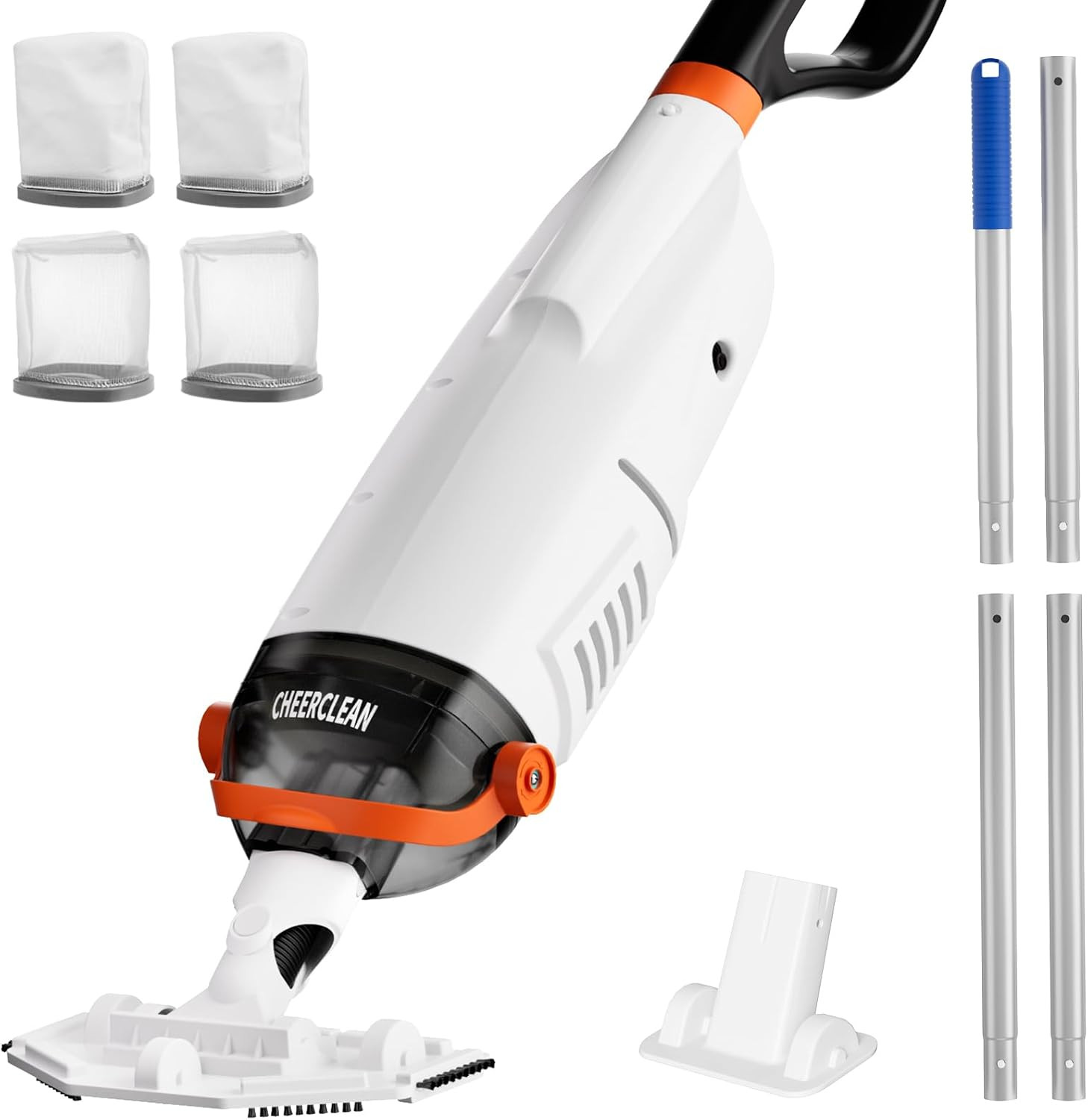 Cordless Handheld Pool Vacuum for above Ground Pools – Upgraded 20GPM Real Sucti