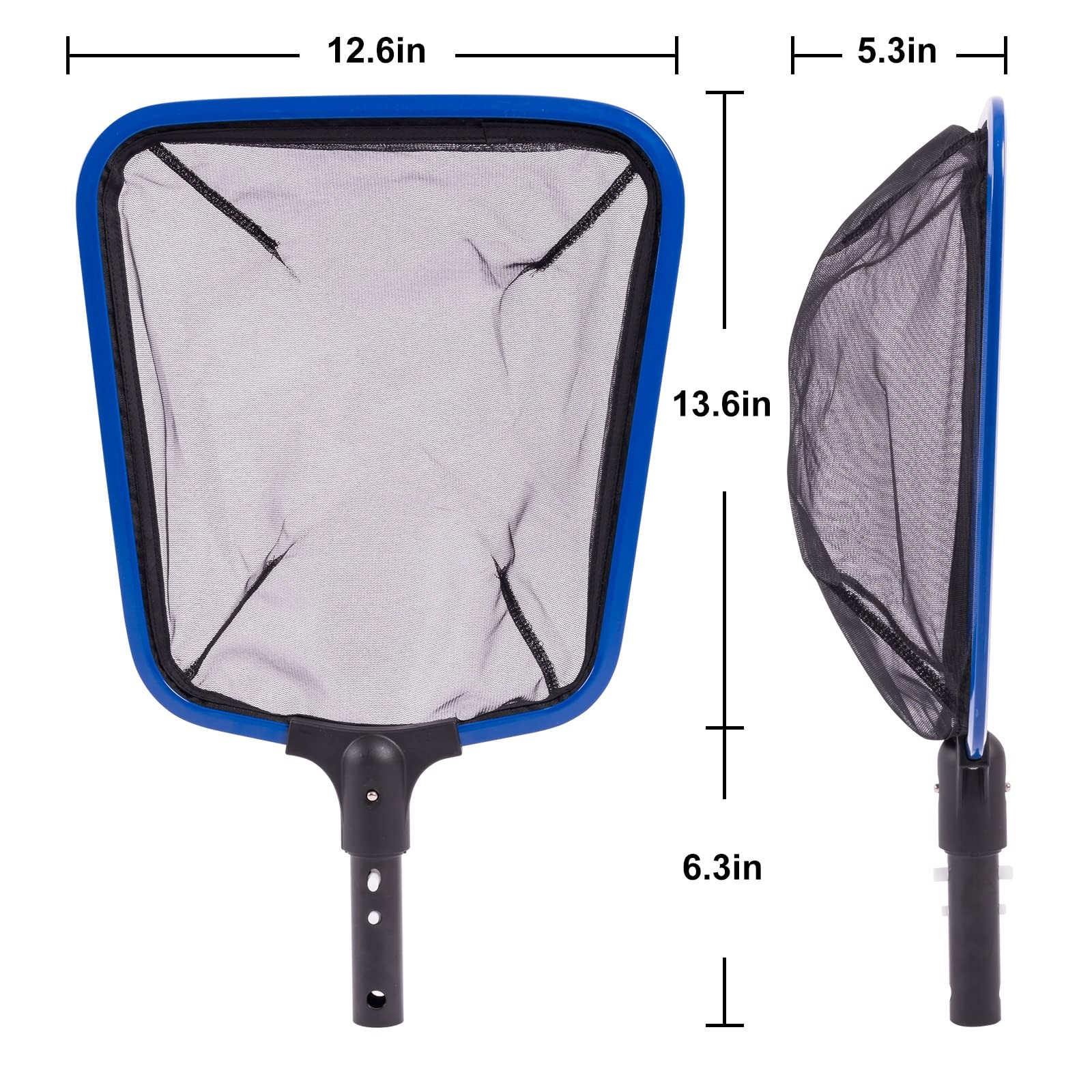 Ultra Fine Mesh Pool Skimmer Net Aluminum Frame Heavy Duty Debris Removal