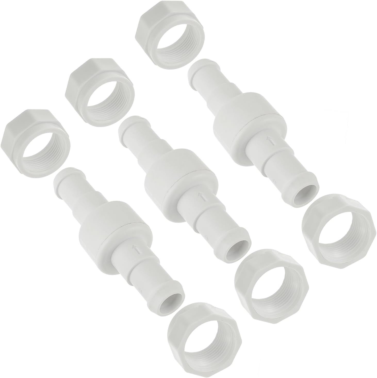 Pool Cleaner D20 Swivel & D15 Hose Nut Replacement Kit for 180 280 380 3-Pack