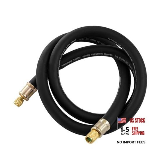 1/2&Prime; Diameter HVAC Vacuum Hose, 60 » HVAC Vacuum Refrigerant Charging Hose