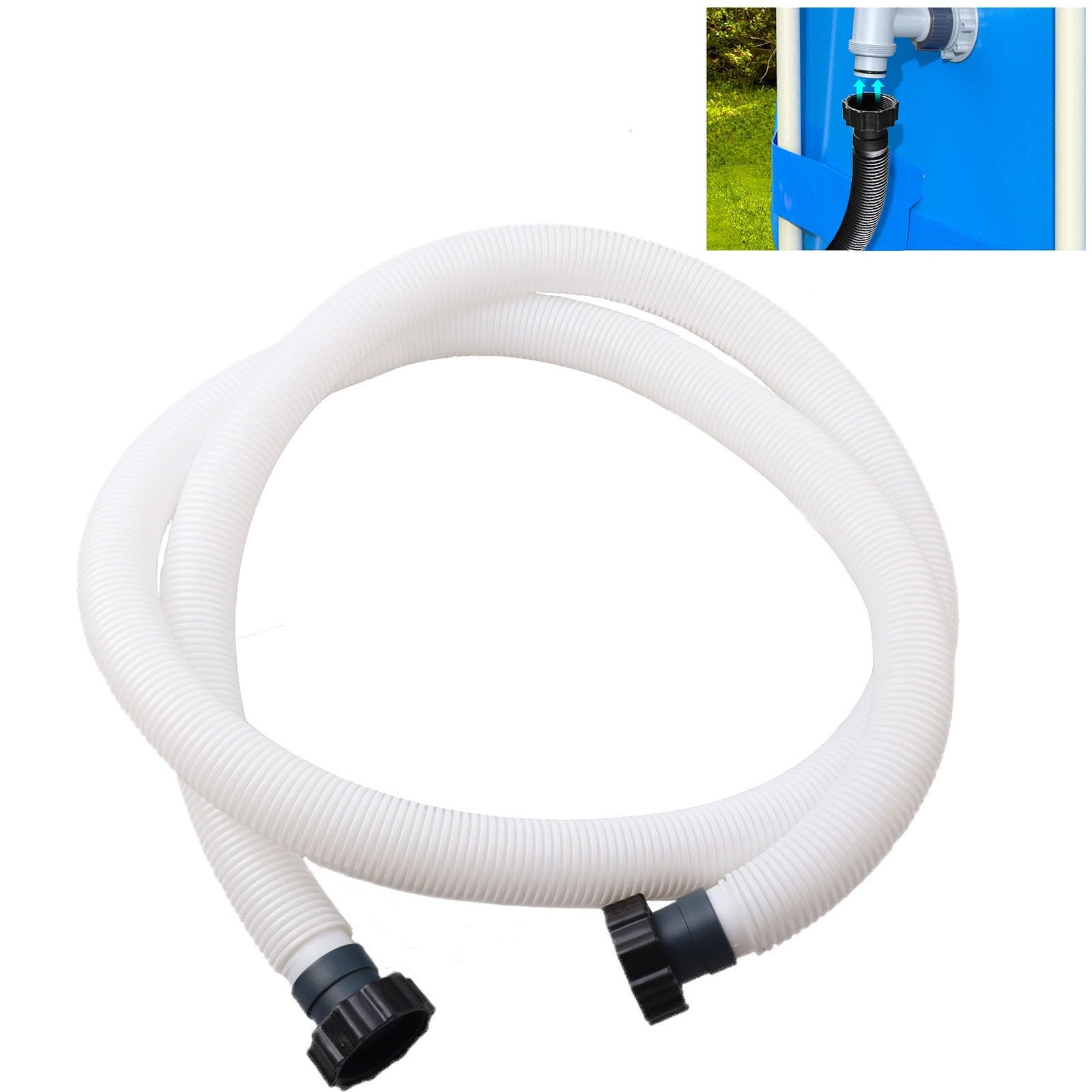 Ajlichiban Fun 10Ft Pool Hose For Above Ground Pools 1.5 Inch Diameter Swimming