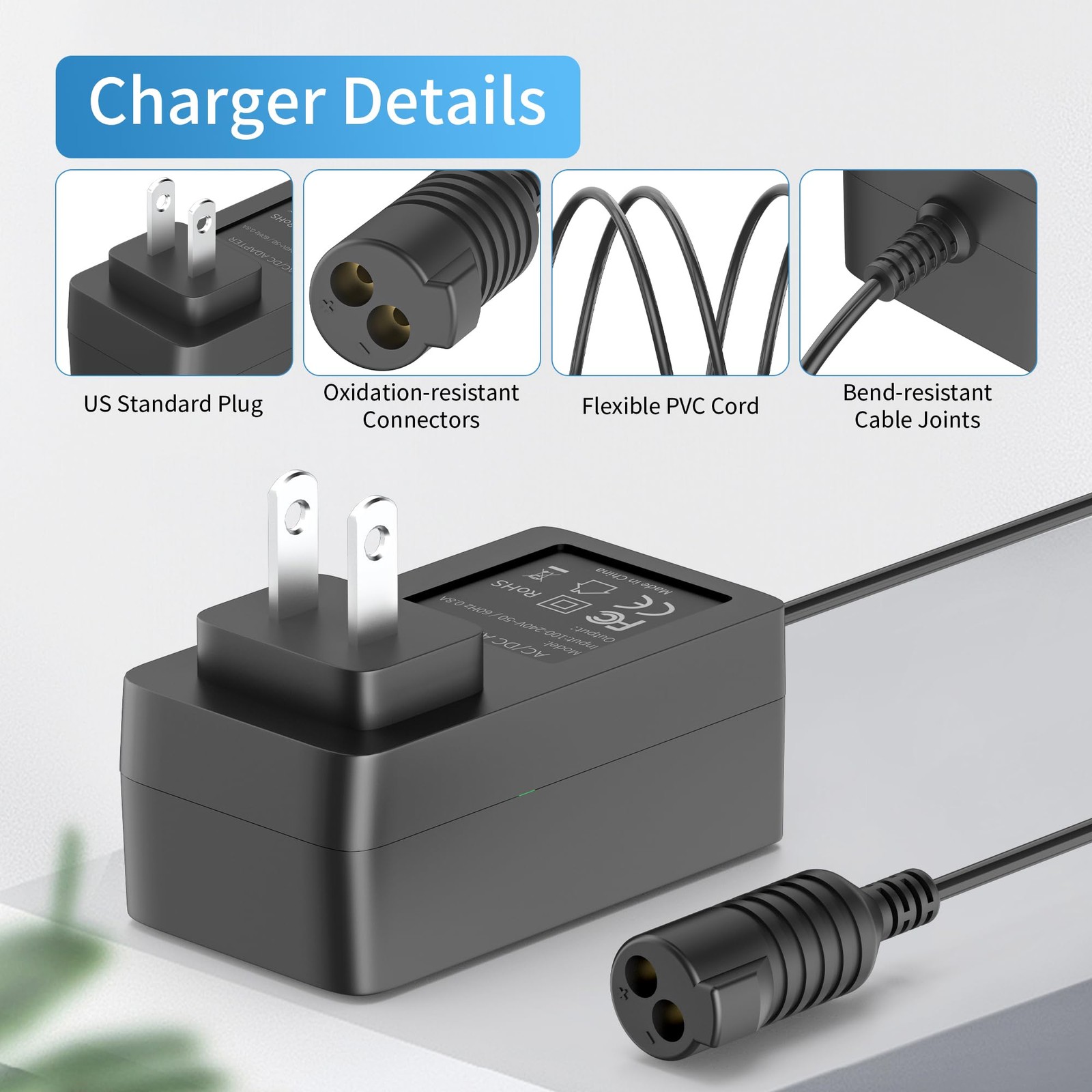 25.2V Charger for Pondee Robotic Pool Vacuum with Pondee X5 Cordless Cleaner …