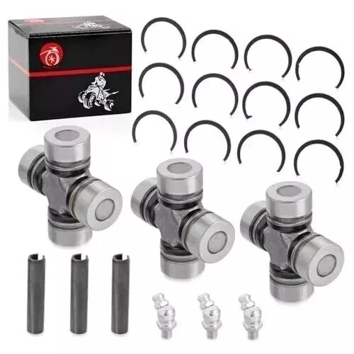 3PCS Front & Rear Prop Shaft U-Joint For Polaris General 1000 Ranger 1000