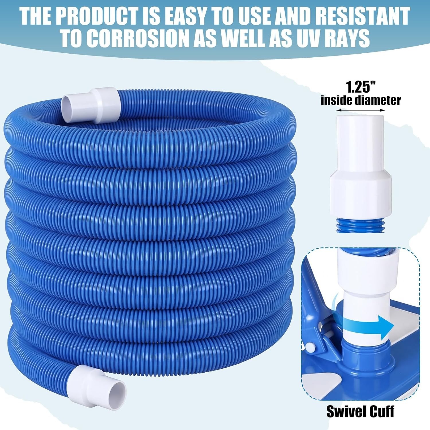 4 Pcs Pool Cleaning Kit 4-In-1 Maintenance Tools for Above Ground Pools