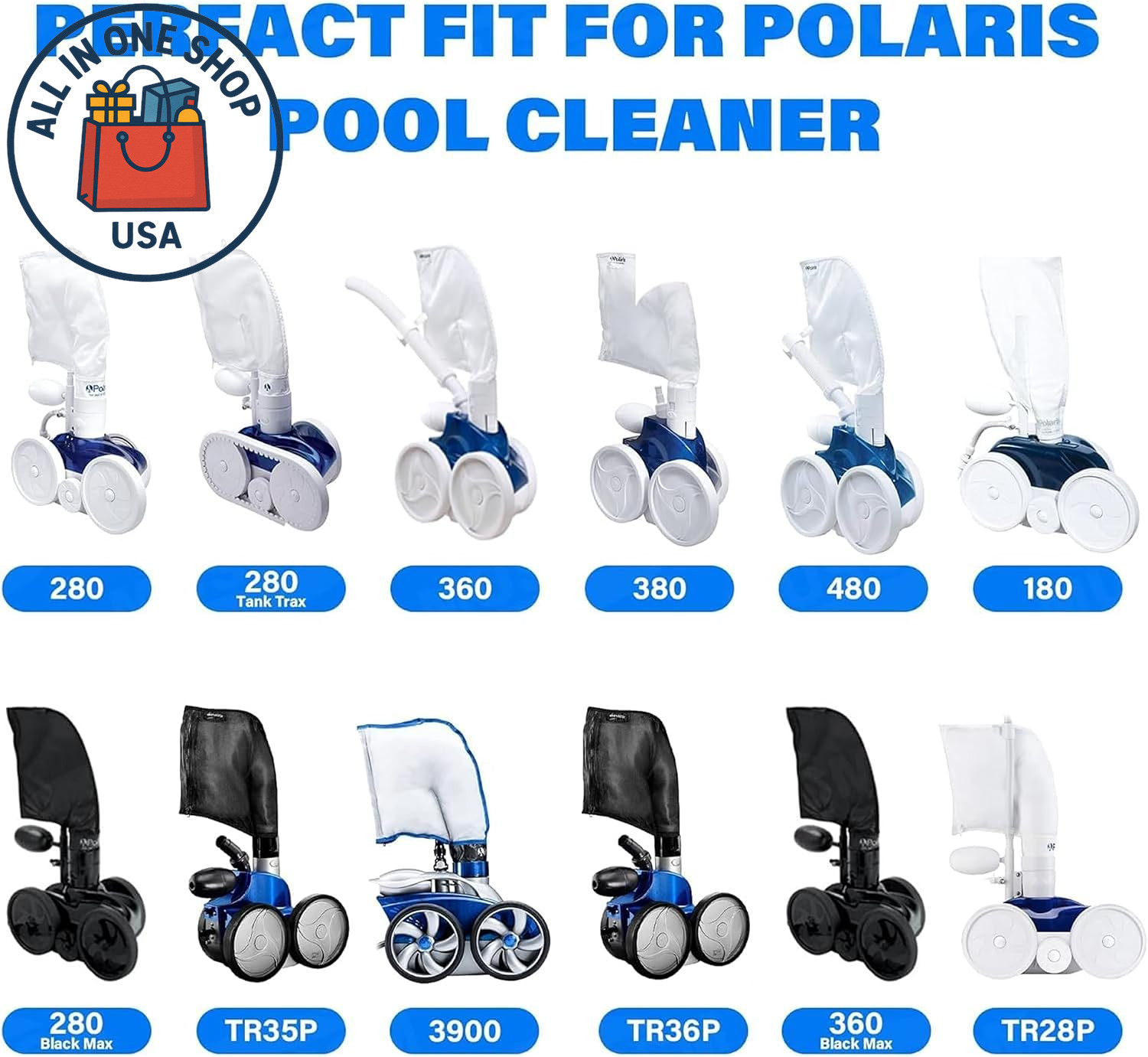 Polaris Pool Cleaner Tail Sweep with Scrubber for Models 3900, 380, 360, 280,180