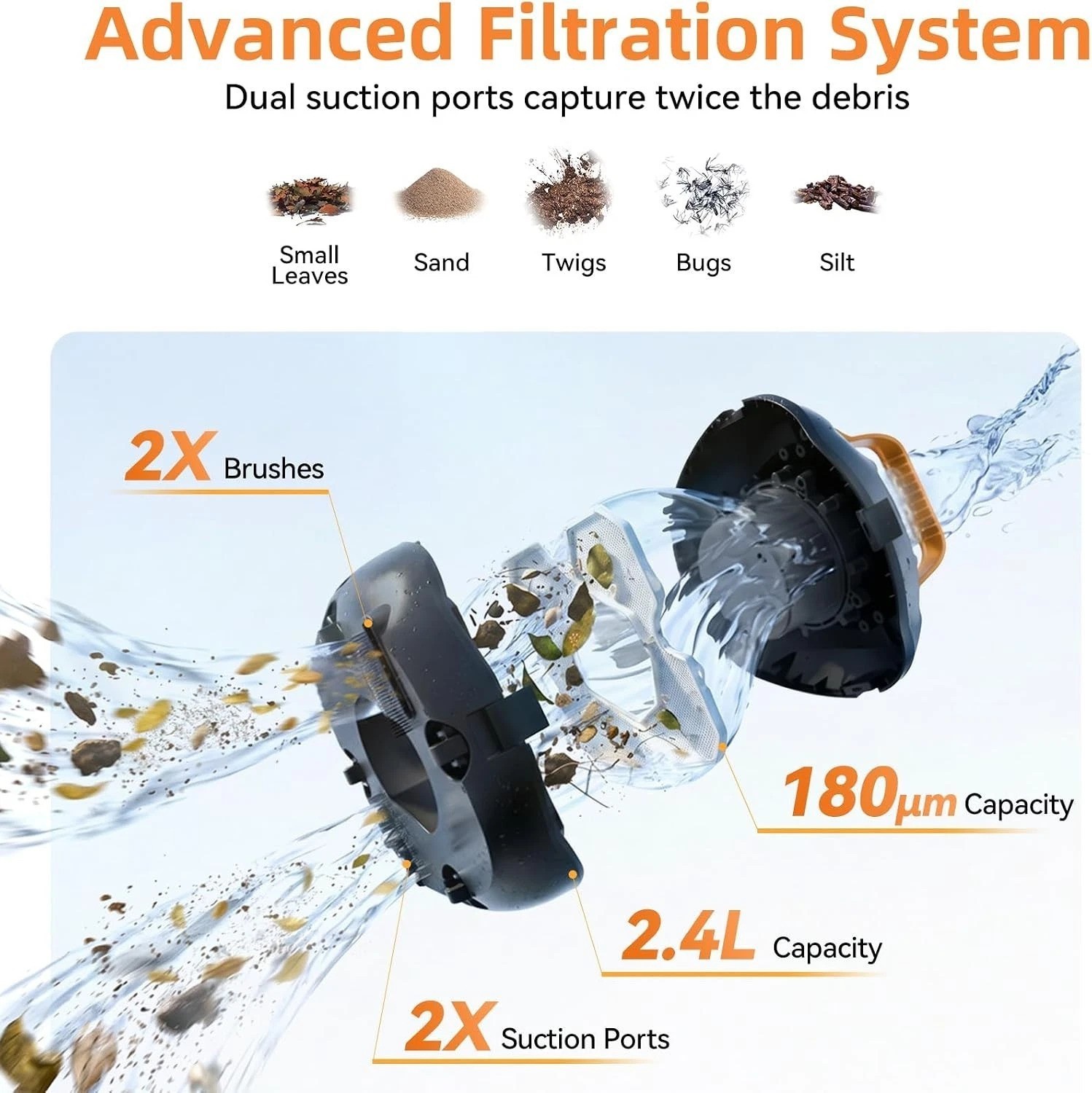 Planet Edge Pool Cleaner – Smart Self-Parking, 2.5-Hour Recharge, Durable Design