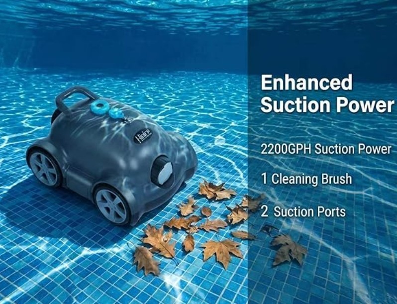 Robotic Pool Cleaner🌞 Automatic Pool Vac☀️ Cordless Pool Vacuum🌴 BIG 40w Motor