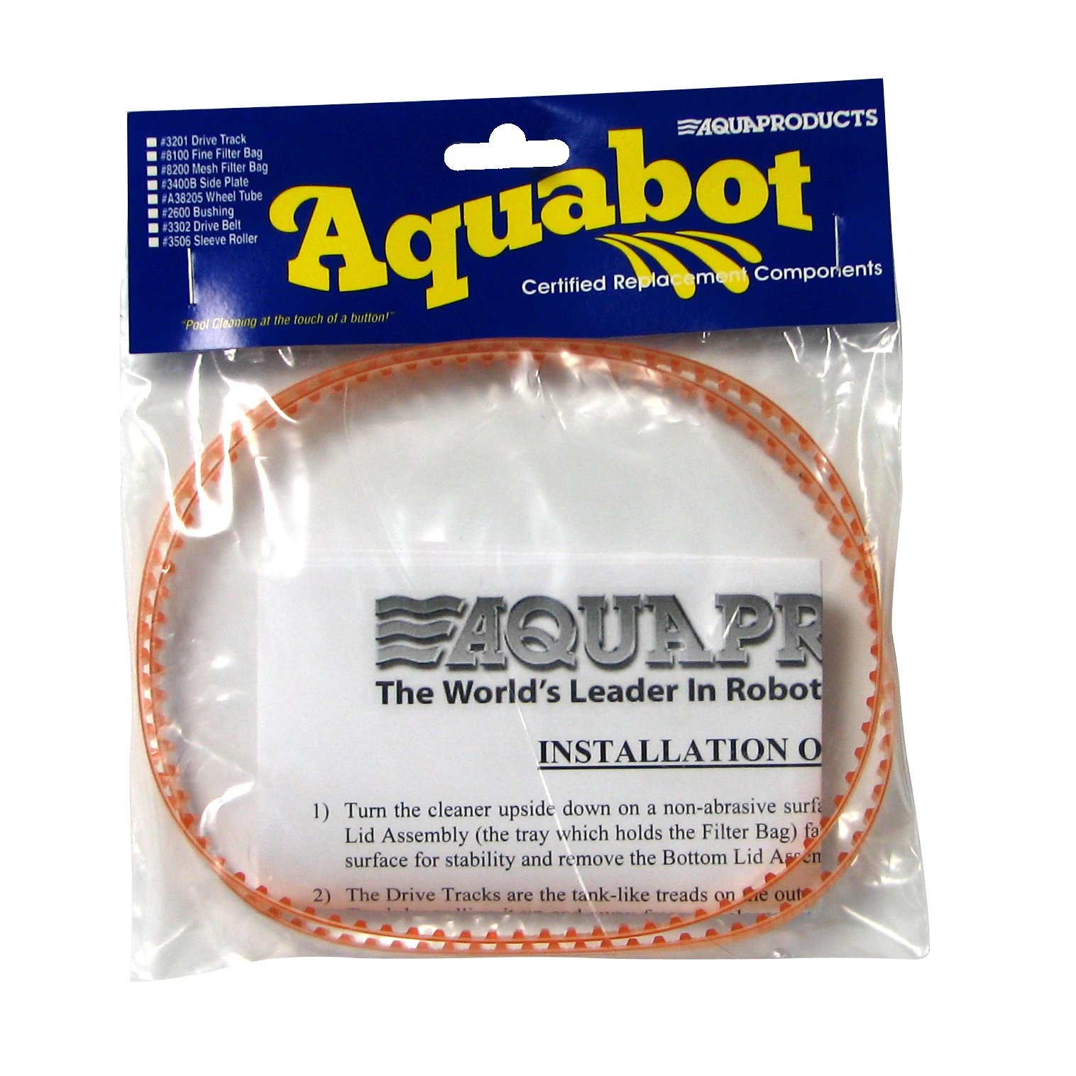 Aqua Products A3302PK Pool Cleaner Drive Belt , 2Pack