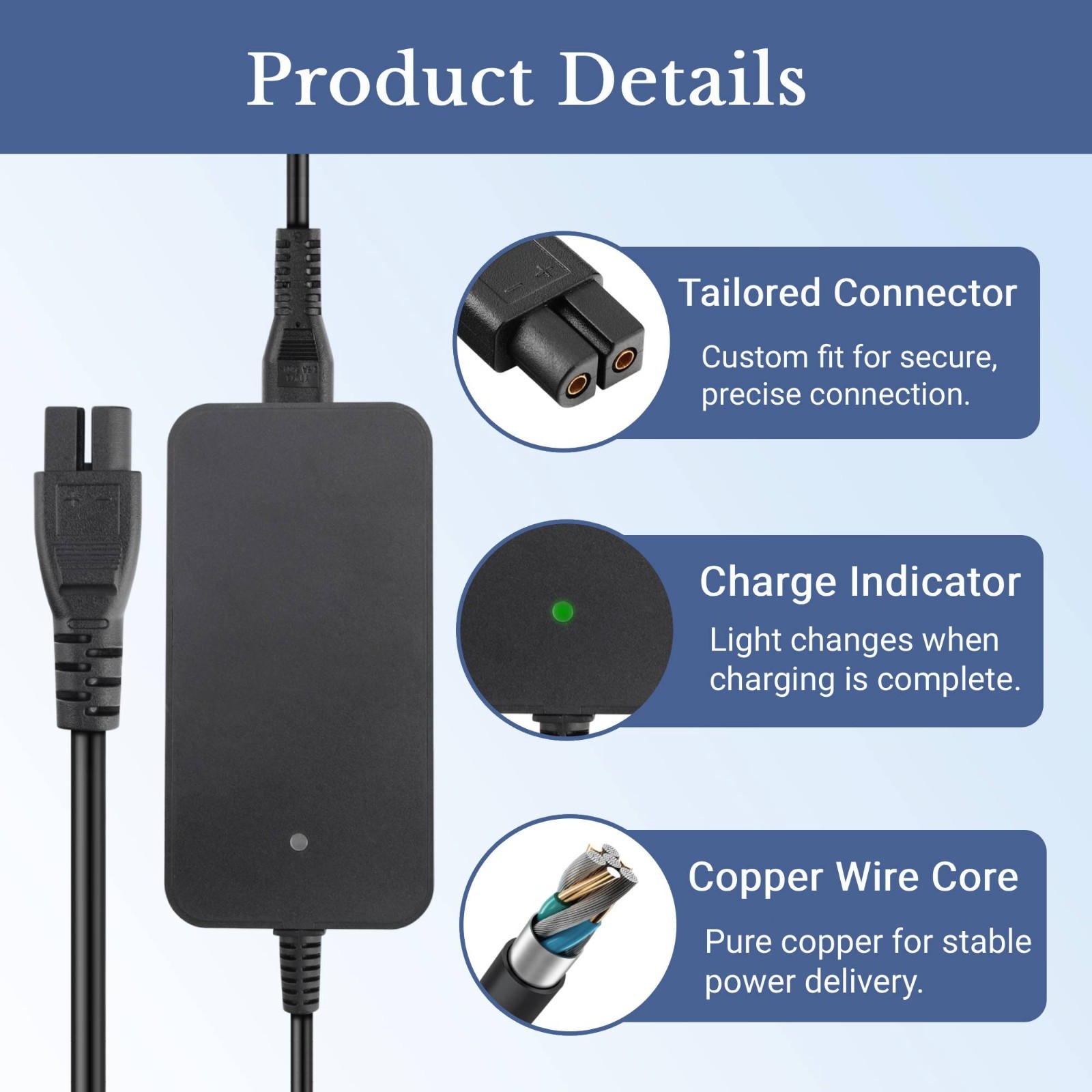 Charger for WYBOT C1 OS7010C/C2 WY-AMUS-086/C1 Max OS7010 Max Robotic Pool Clean