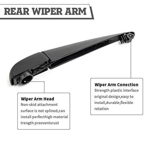 Rear Wiper Arm & Blade Kit, Exact-Fit Replacement for dodge durango 2011-2025