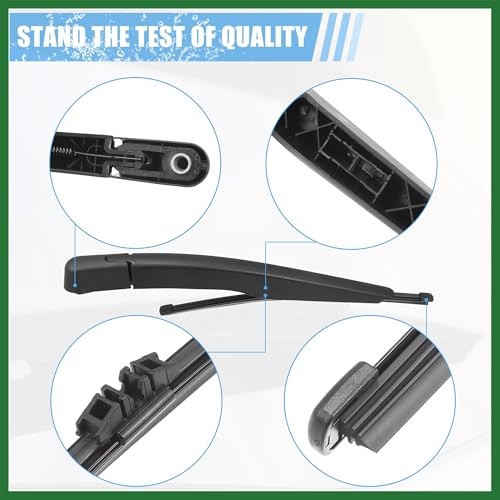 Rear Windshield Wiper Blade Arm Set Back Wiper Assembly Replacement Fit for
