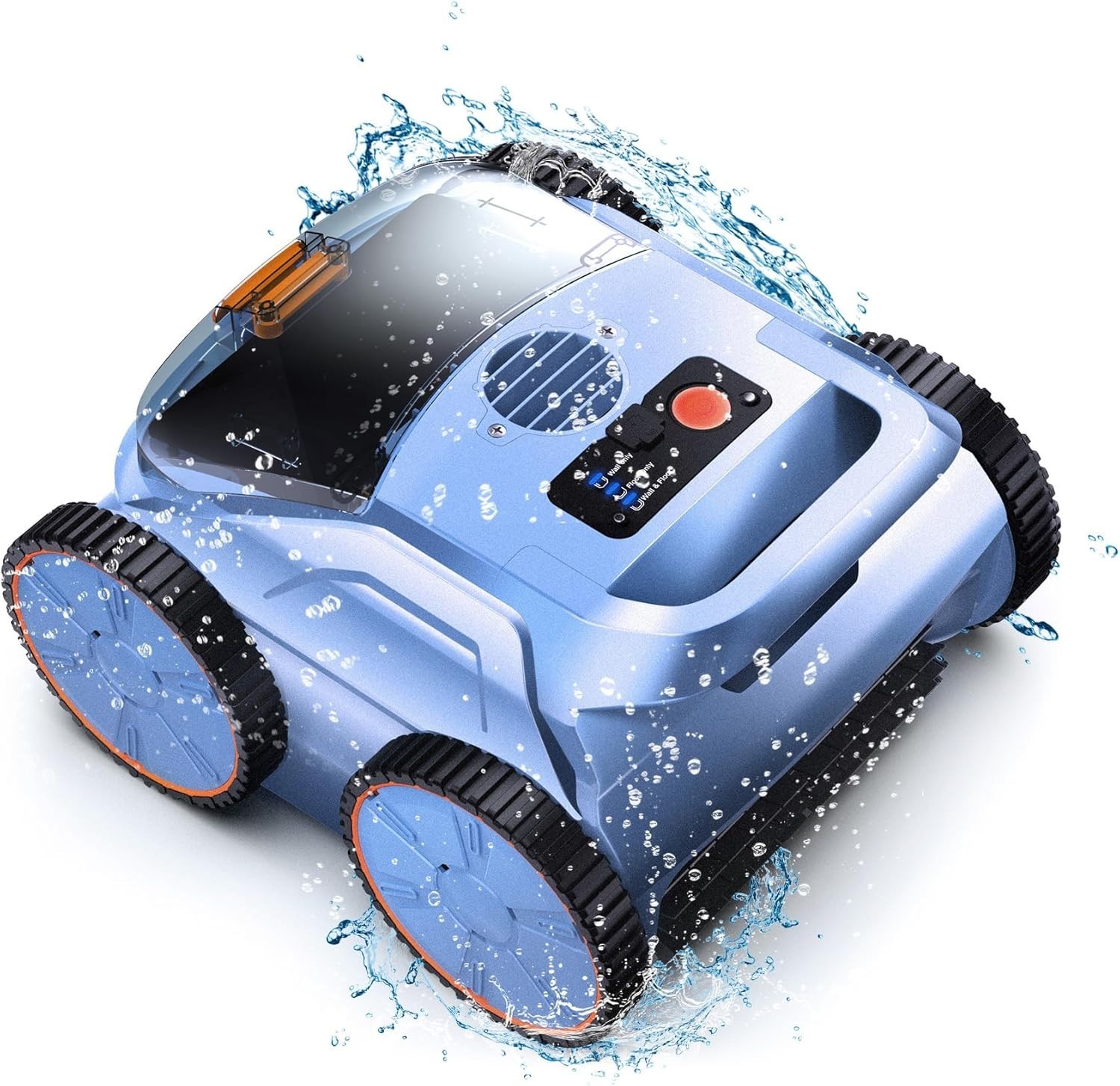 (2025 New) Zyerch Robotic Pool Vacuum, Cleaner for Inground Pools, Blue