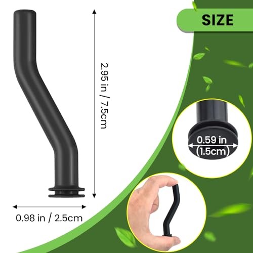 4 Pcs 596163 Rubber Vacuum Hose, 3 Inch Vacuum Hoses Replaces 593998 4 PCS
