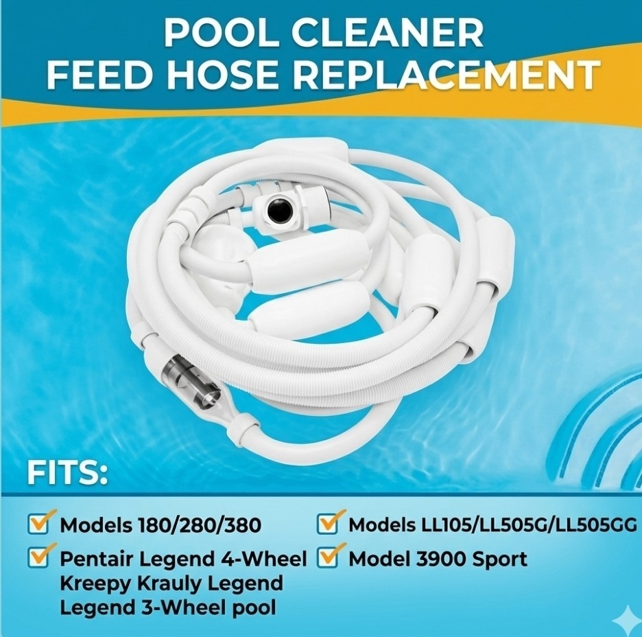 Pool Cleaner Feed Hose Replacement for Polaris 280 380 180 3900 & G5 4643