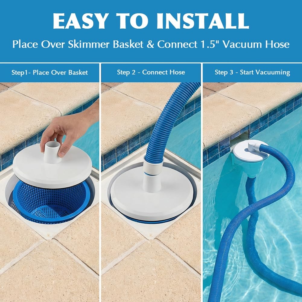 InGround Pool Skimmer Vacuum Plate Replacement for Hayward SP1075, 1082, 1084,