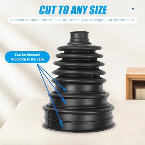 2 PCS CV Axle Boot, Leak Proof Wear Resistant Bushing, No-opening External