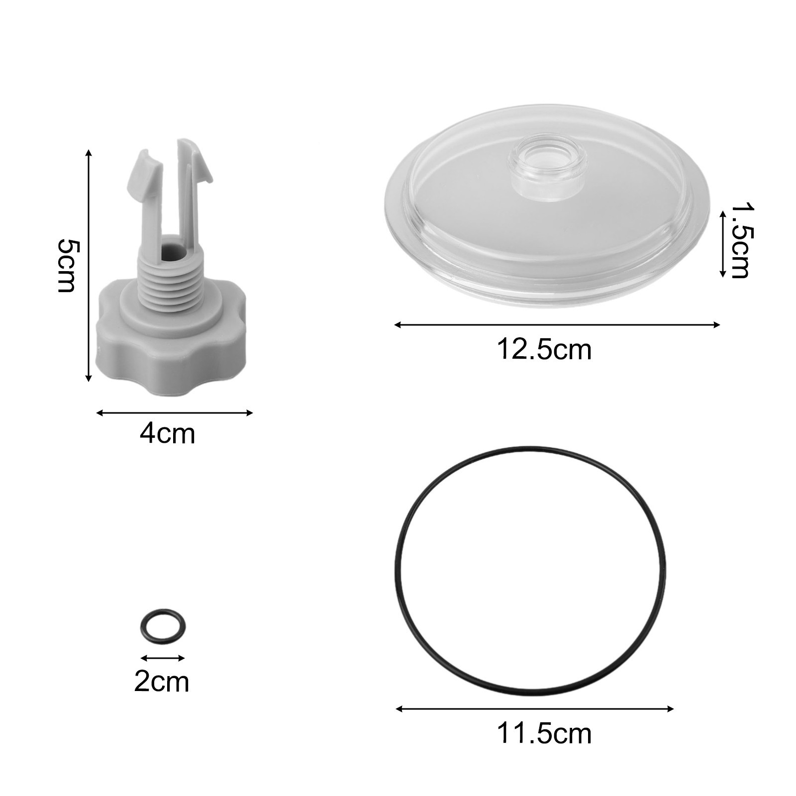 Leaf Trap Cover Lid Quick Installation Sand Filter Pump With O-Ring And Valve