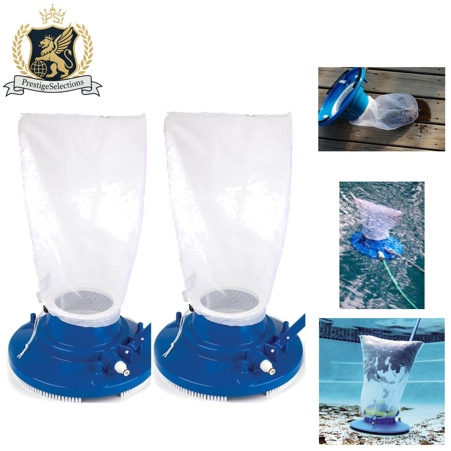 Durable Pull & Lock Mesh Bag for Efficient Pool Leaf Cleaning – 1