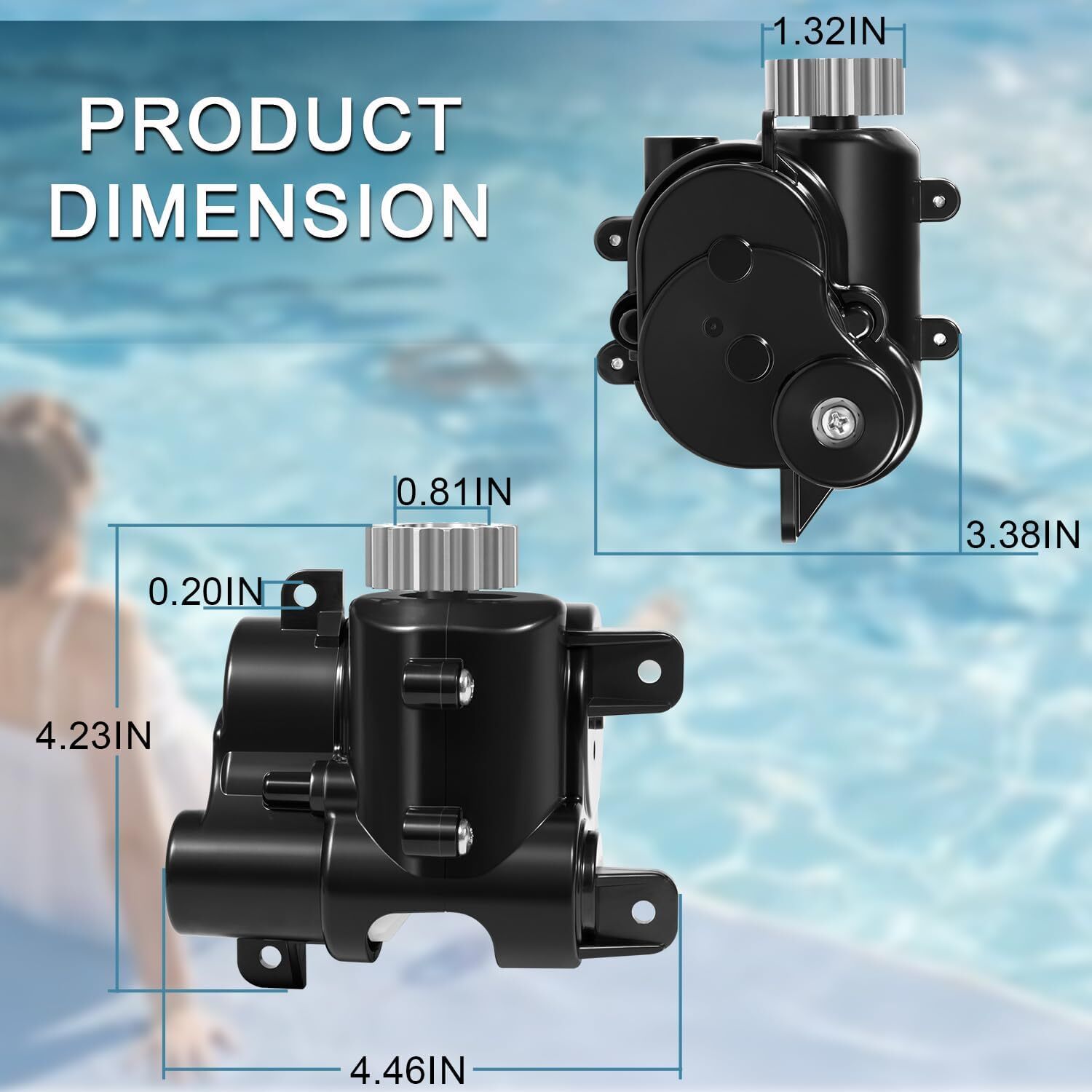 Gearbox Assembly R0837300 for Zodiac Polaris Quattro P40/Sport Pool Cleaner
