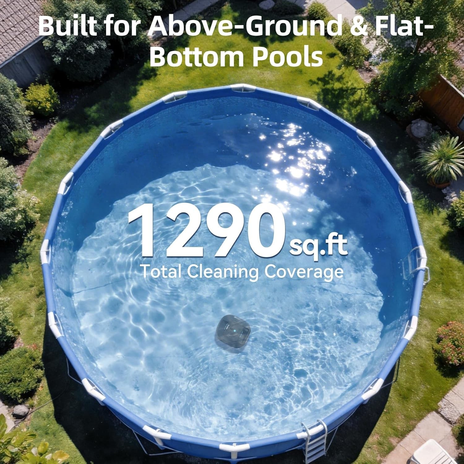2026 X2 Cordless Robotic Pool Vacuum 200 Min Runtime Fast Charging Blue