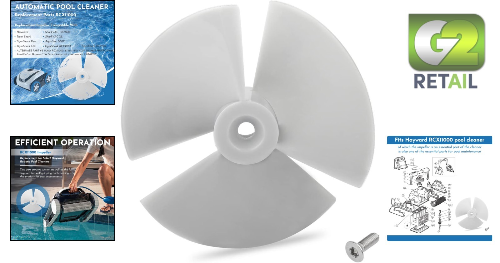 Essential Replacement Impeller for Hayward Pool Cleaners – Corrosion Resistant