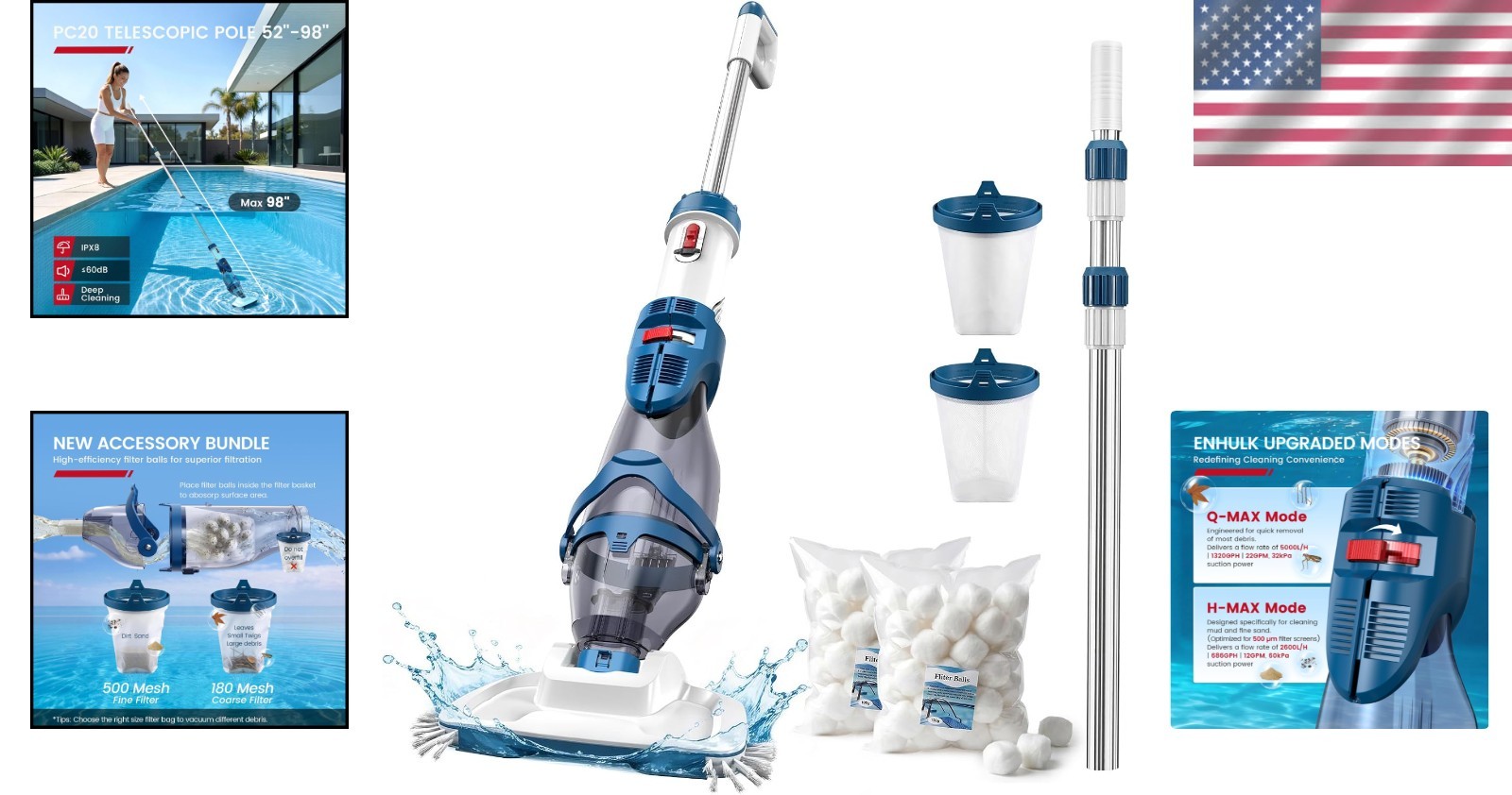 Lightweight Cordless Pool Cleaner with Beast-Level Suction – PC20 Excellence