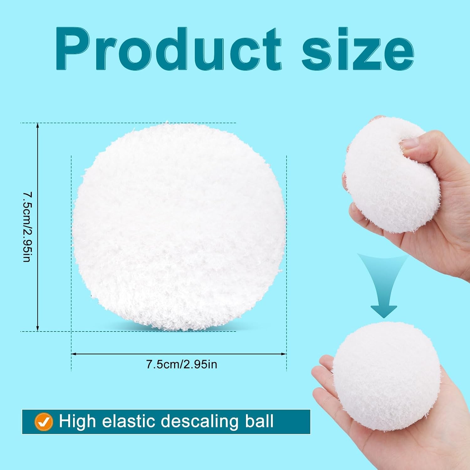 BOXOB 4pcs Scum Absorbing Ball for Hot Tub Scum and Pool, White Plunge Scum Ball