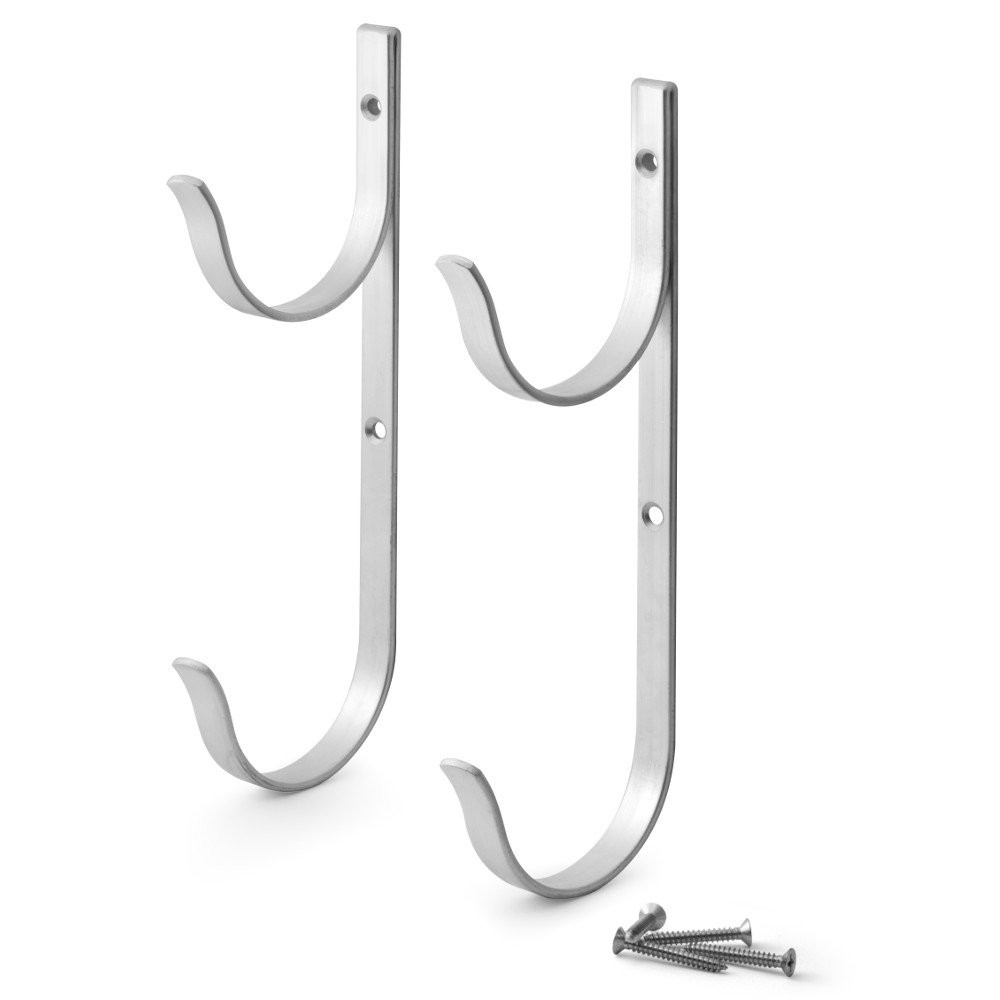 Pool Pole Hanger Premium 2pc Aluminium Holder Set