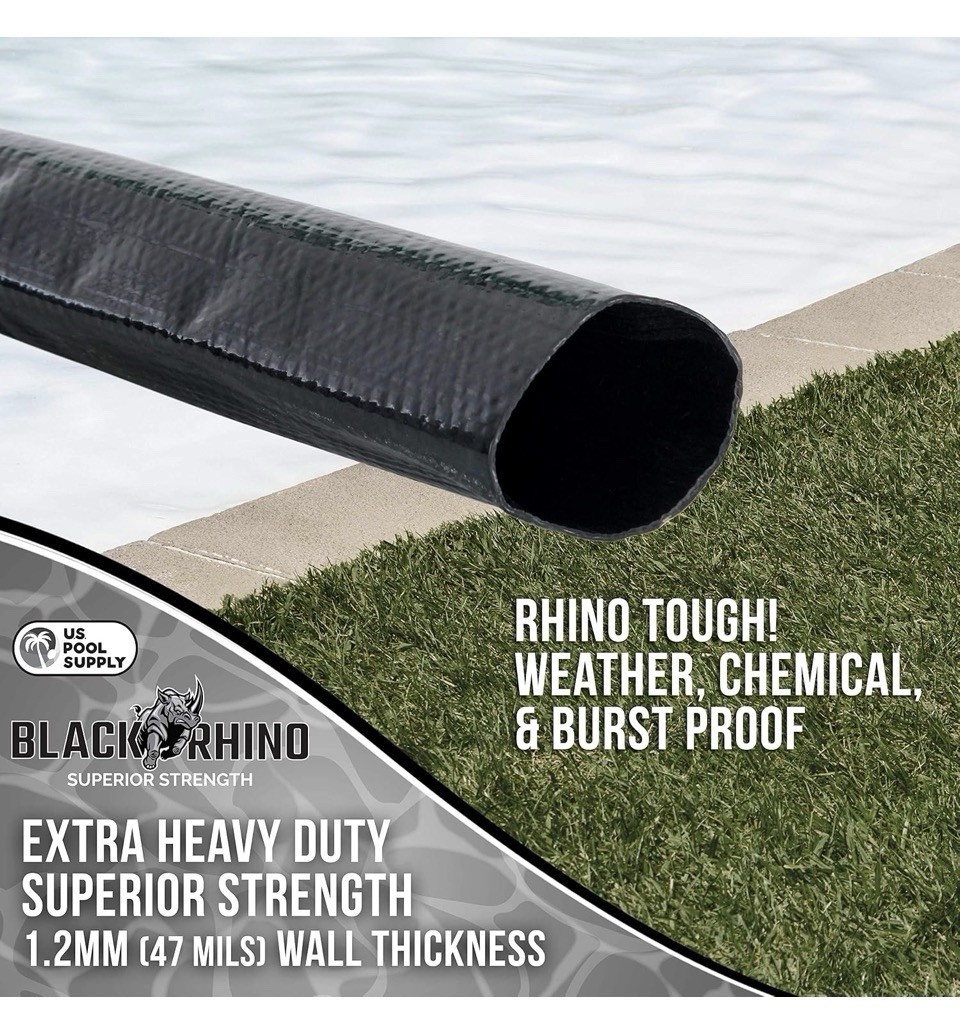U.S. Pool Supply Pool Backwash Hose 2 Inch Diameter x 50 Feet Discharge Hose